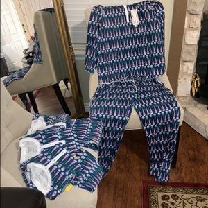 Family Christmas “ Santa” Roller Rabbit pajamas